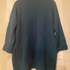 LIFE with BIRD GREEN SHAWL COLLAR SWEATER